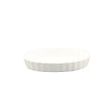 CAC China 6.5-Ounce Porcelain Oval Fluted Quiche Baking Dish, 6 by 4-1/4-Inch, Super White, Box of 3 | Amazon (US)