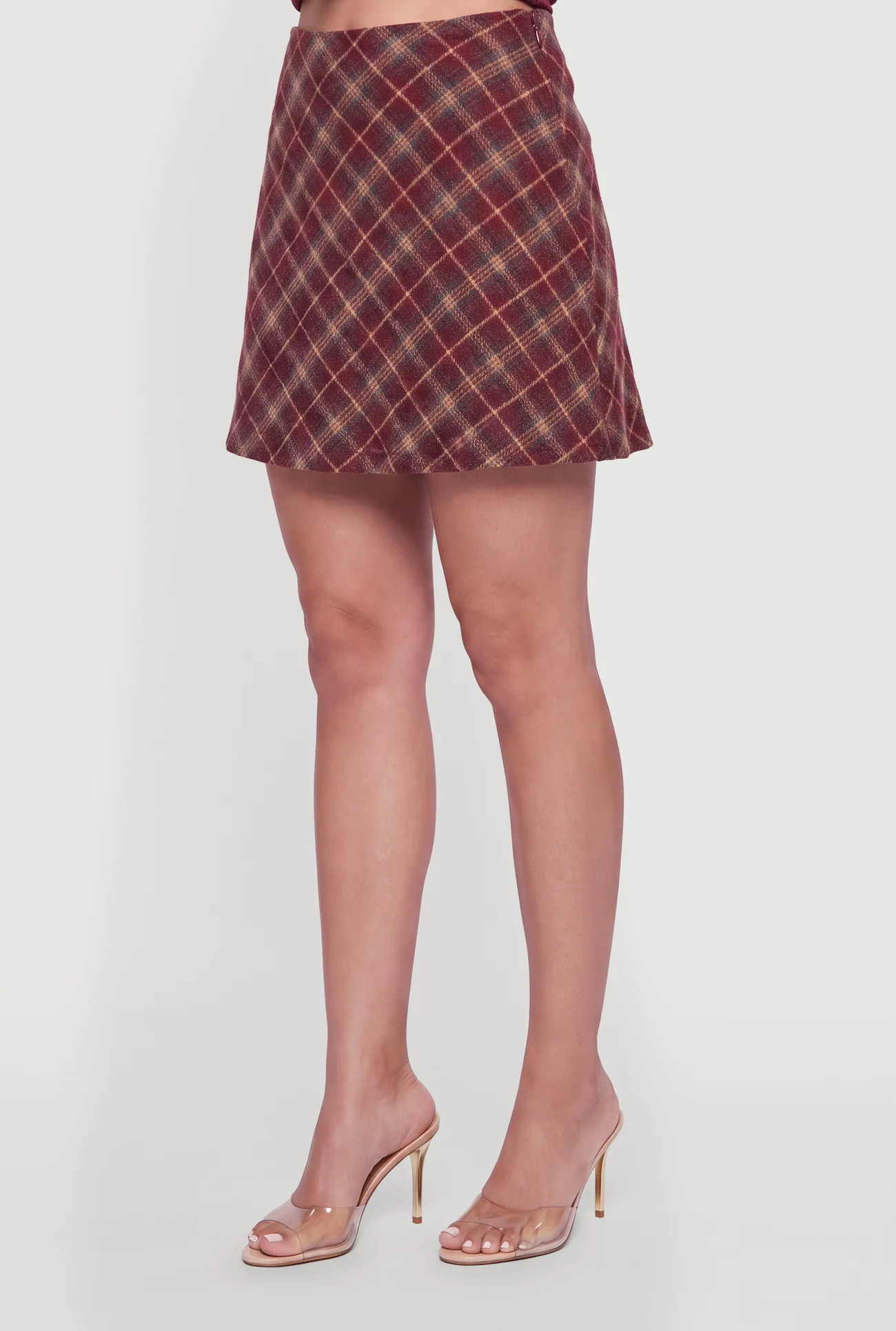 Flannel A Line Mini Skort | Rainbow Shops