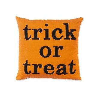 Trick or Treat Pillow 18"x18" - Overstock - 36329531 | Bed Bath & Beyond