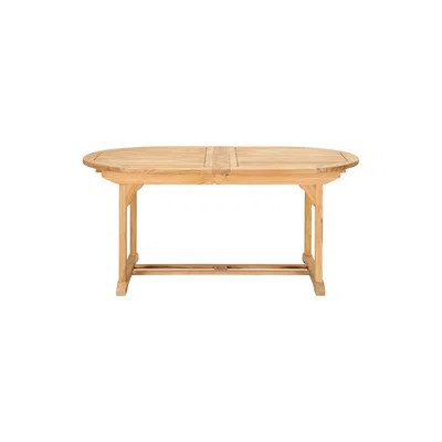 Oval Double Extendable Teak Dining Table | Perigold