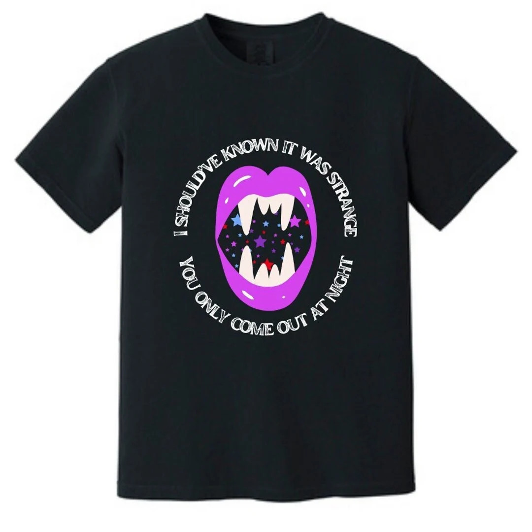 You Only Come Out at Night Vampire Women's Halloween Pop - Etsy | Etsy (US)