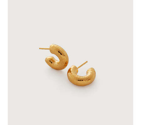 Siren Muse Chunky Small Hoop Earrings | Monica Vinader (Global)