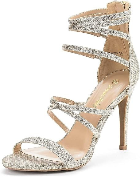 DREAM PAIRS Women's Show High Heel Dress Pump Sandals | Amazon (US)