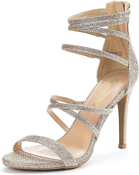 DREAM PAIRS Women's Show High Heel Dress Pump Sandals | Amazon (US)