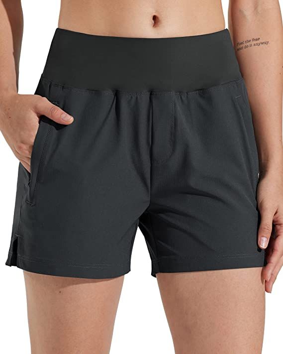 Libin Women's 4" 7" High Waist Athletic Golf Shorts Quick Dry Hiking Shorts Lightweight Summer Ac... | Amazon (US)