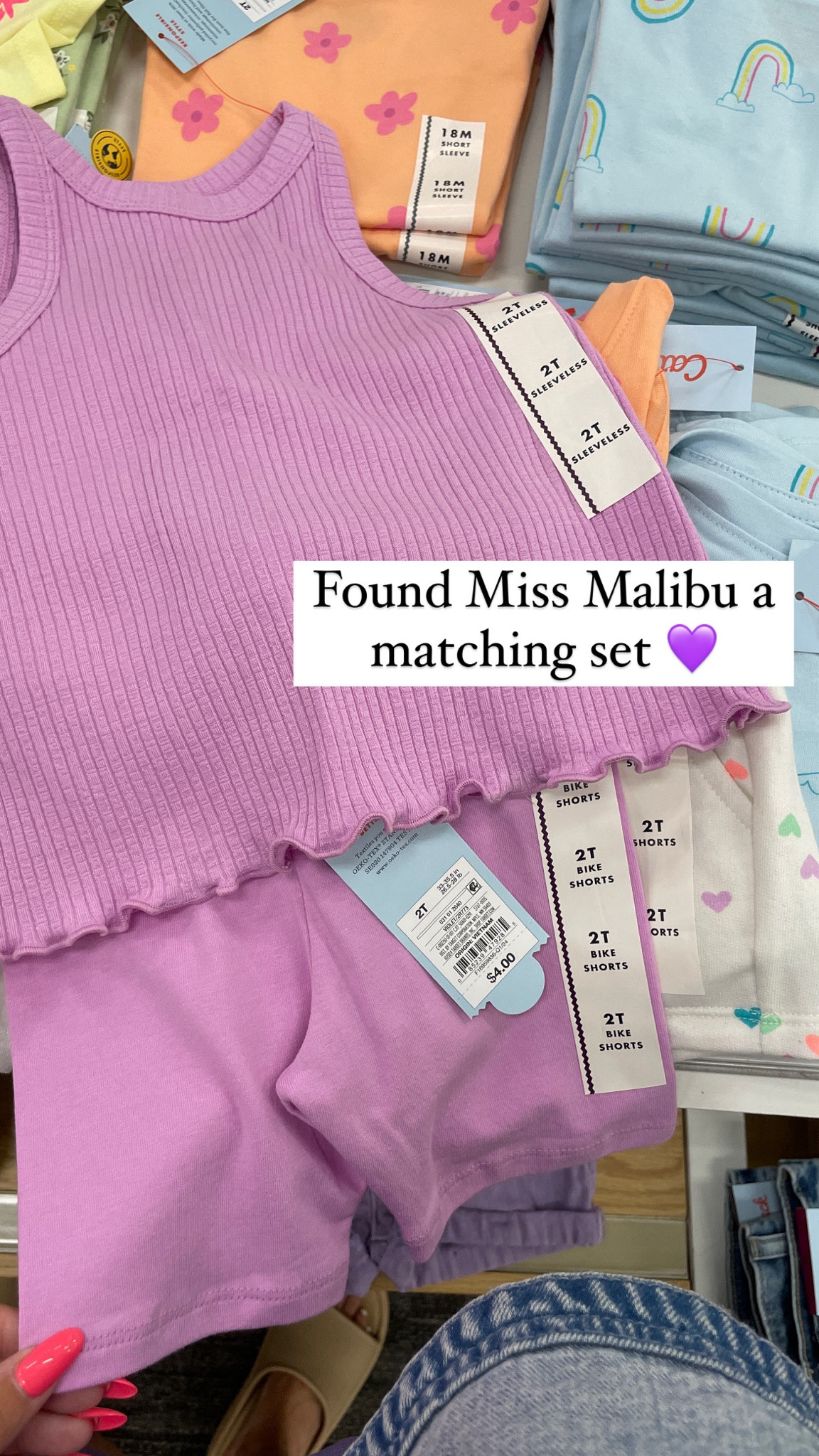 The cutest little girl toddler $10 Target set from Target! 💜