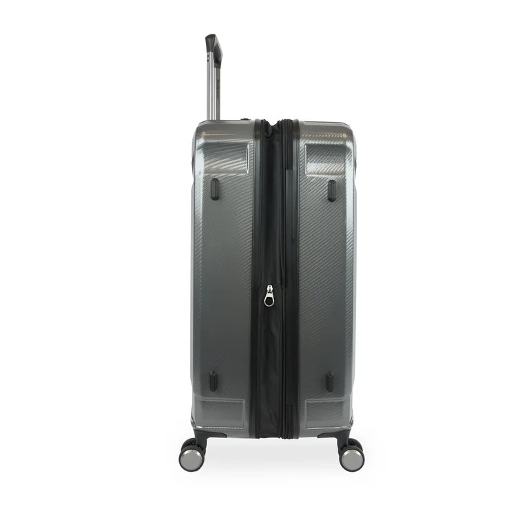 Brookstone Keane 29" Hardside Large Checked Expandable Spinner Luggage for Travel, Charcoal | Walmart (US)