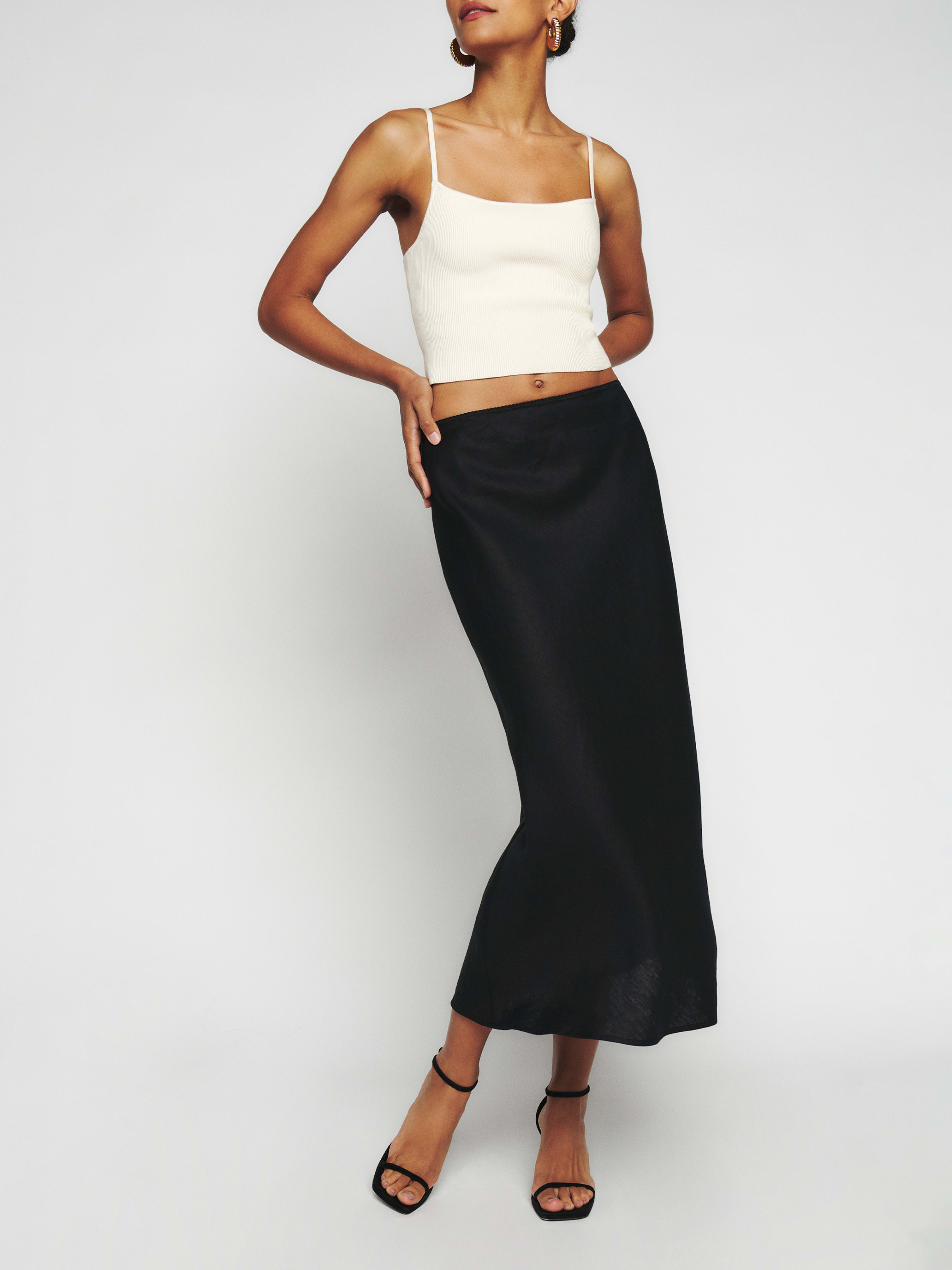 Layla Linen Skirt | Reformation (Global)