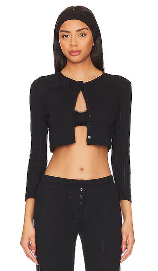 The Cropped Cardi in Black | Revolve Clothing (Global)