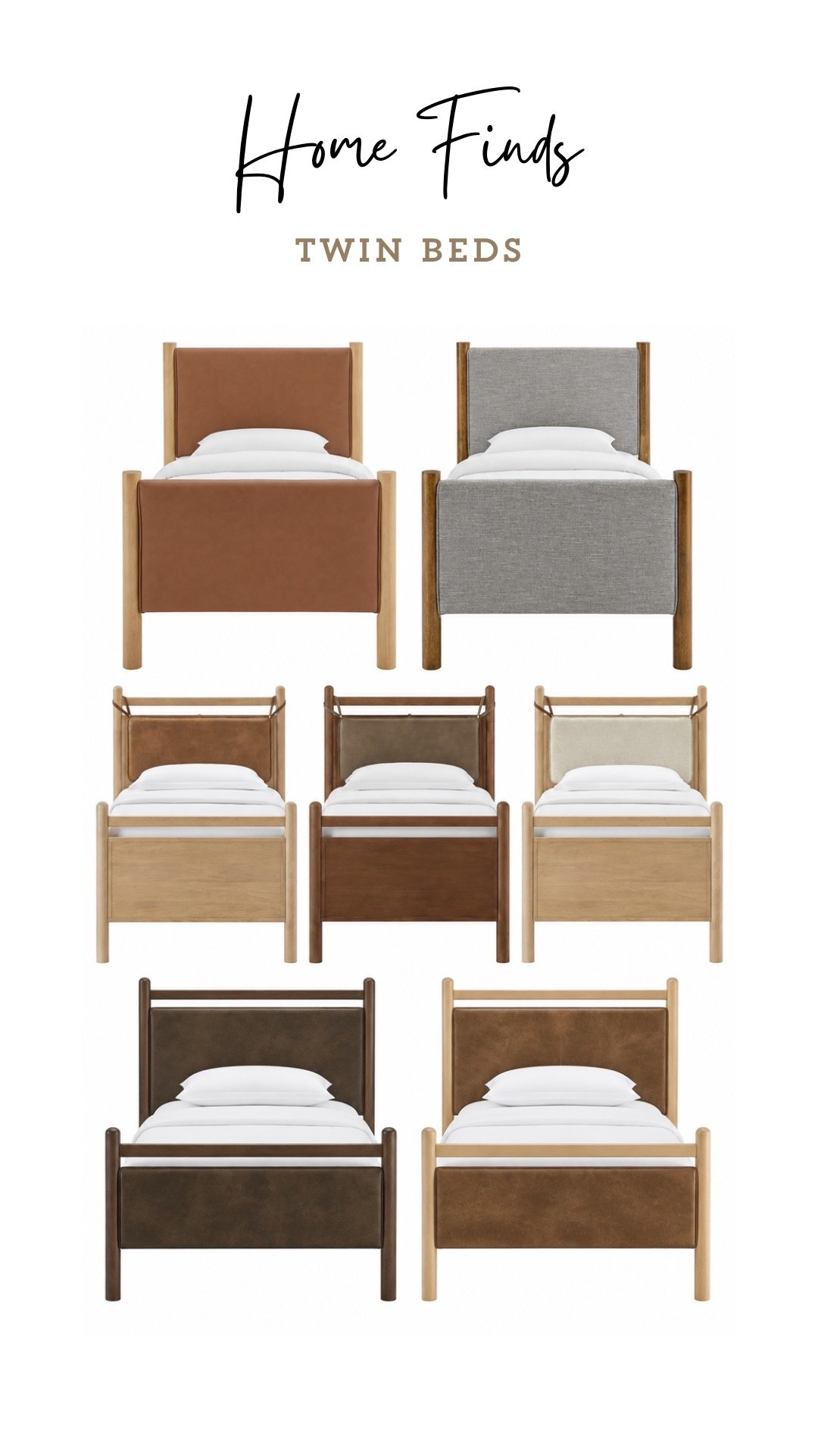 A round up of twin beds for any kids room! Great quality and so cute!

Kids bedroom, twin bed, kids room, kids room ideas, bedroom design, interior design, home decor, furniture

#LTKHome #LTKSaleAlert