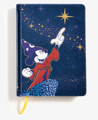 Sorcerer's Apprentice Mickey Velvet-Cover Journal | Macy's