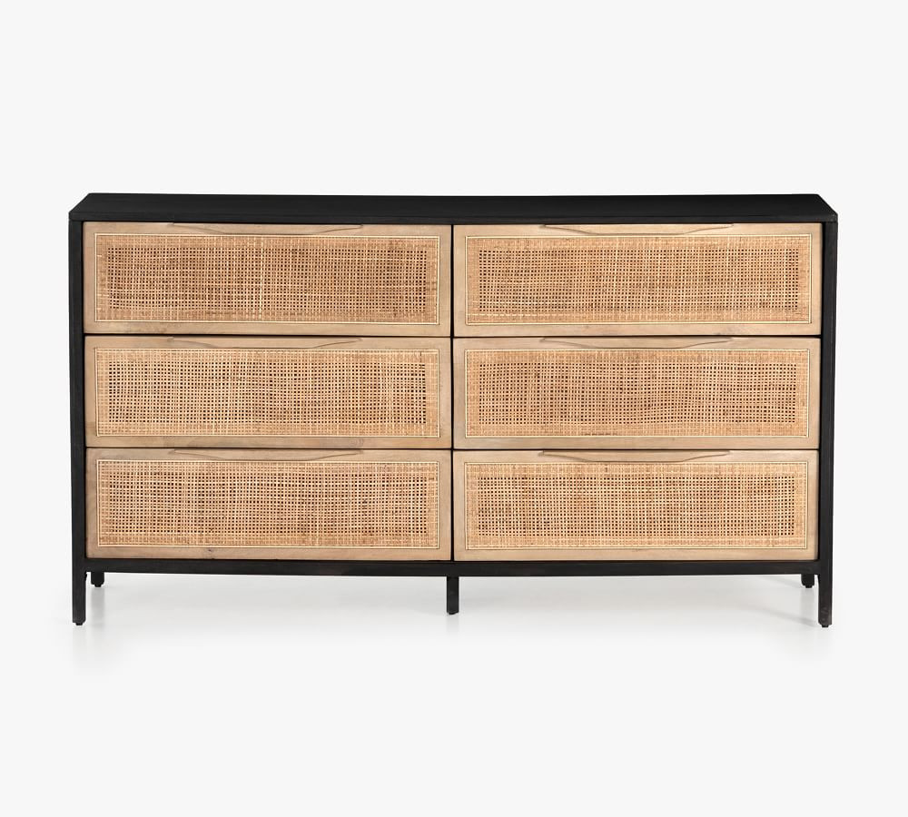 Dolores 6-Drawer Cane Dresser | Pottery Barn (US)