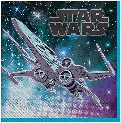 amscan 16 Pieces ''Galaxy of Adventures'' Star Warsâ„¢ Luncheon Napkins Party Supply, 6 1/2" ... | Amazon (US)