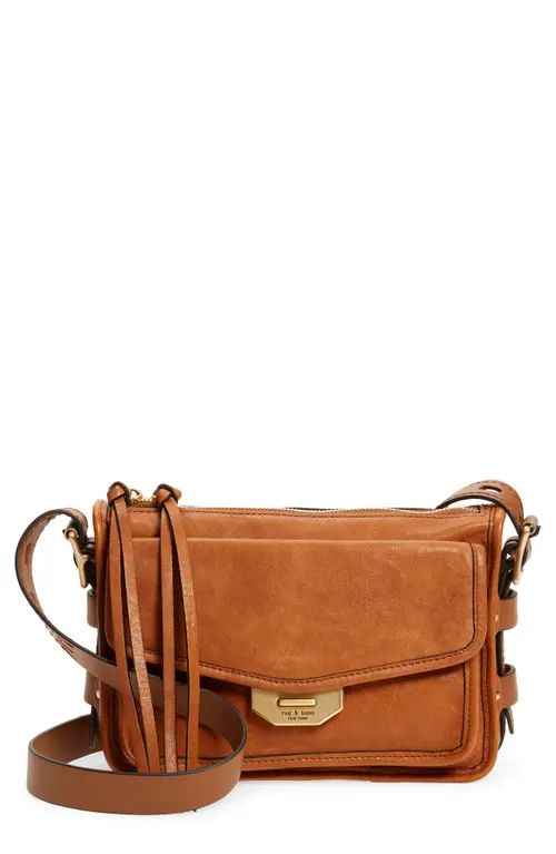 rag & bone Small Field Leather Crossbody Bag in Brown at Nordstrom | Nordstrom