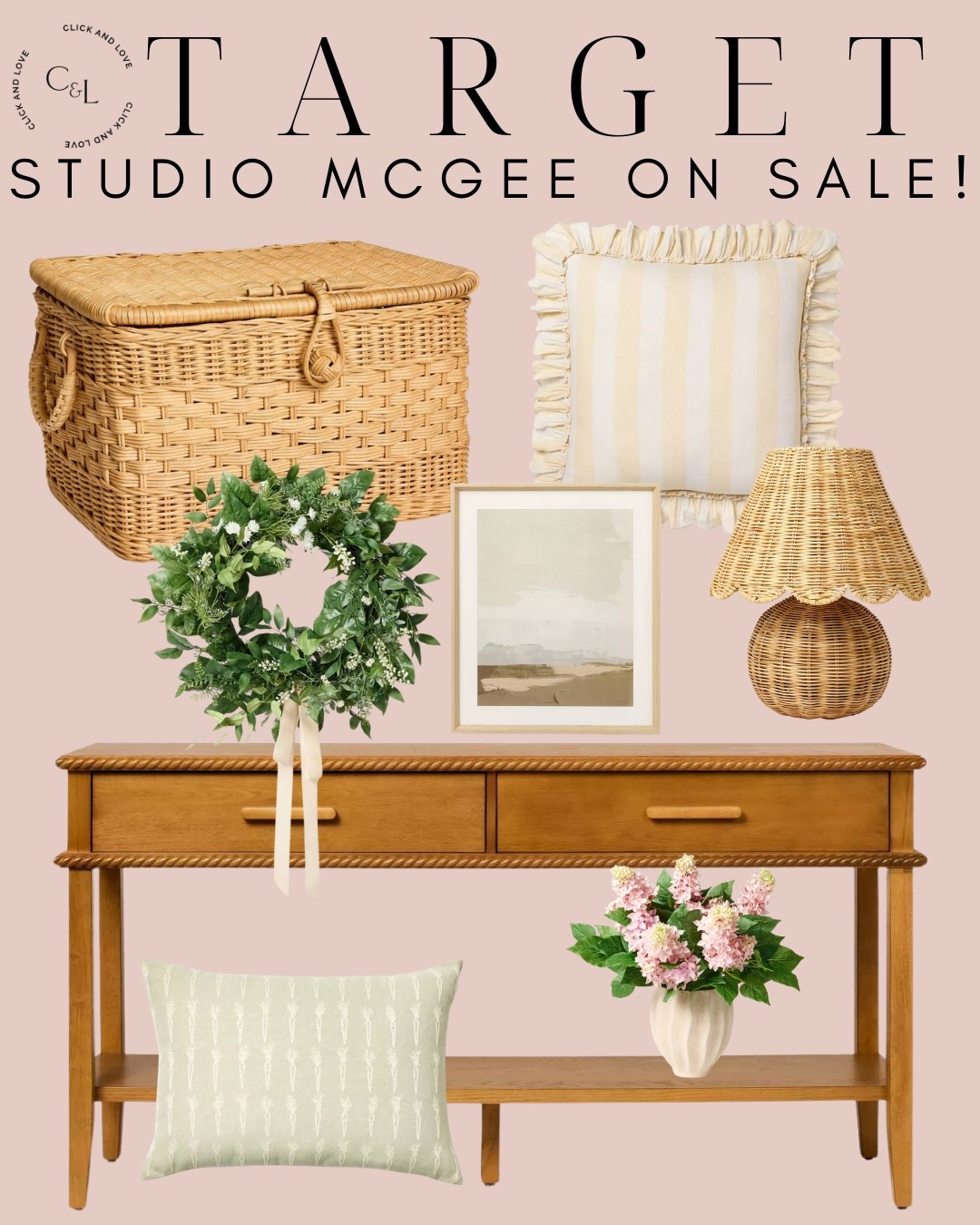 Studio McGee spring favorites are now on sale at Target! Make sure to check out the awesome discounts before prices go back up! 🏠

Target finds, target home, home decor, wooden console table, end table, accent table, lamp, mini lamp, rattan lamp, faux stems, faux plants, candlestick, home accessories, home finds, affordable home decor, affordable art, artwork, wall mart, pillow cover, striped pillow, lumbar pillow, spring wreath, wicker hamper, storage basket, storage solutions

#LTKSaleAlert #LTKFindsUnder100 #LTKHome