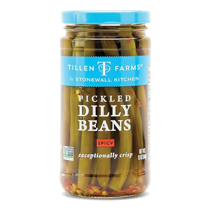Tillen Farms Pickled Hot & Spicy Dilly Beans, 12 oz | Amazon (US)