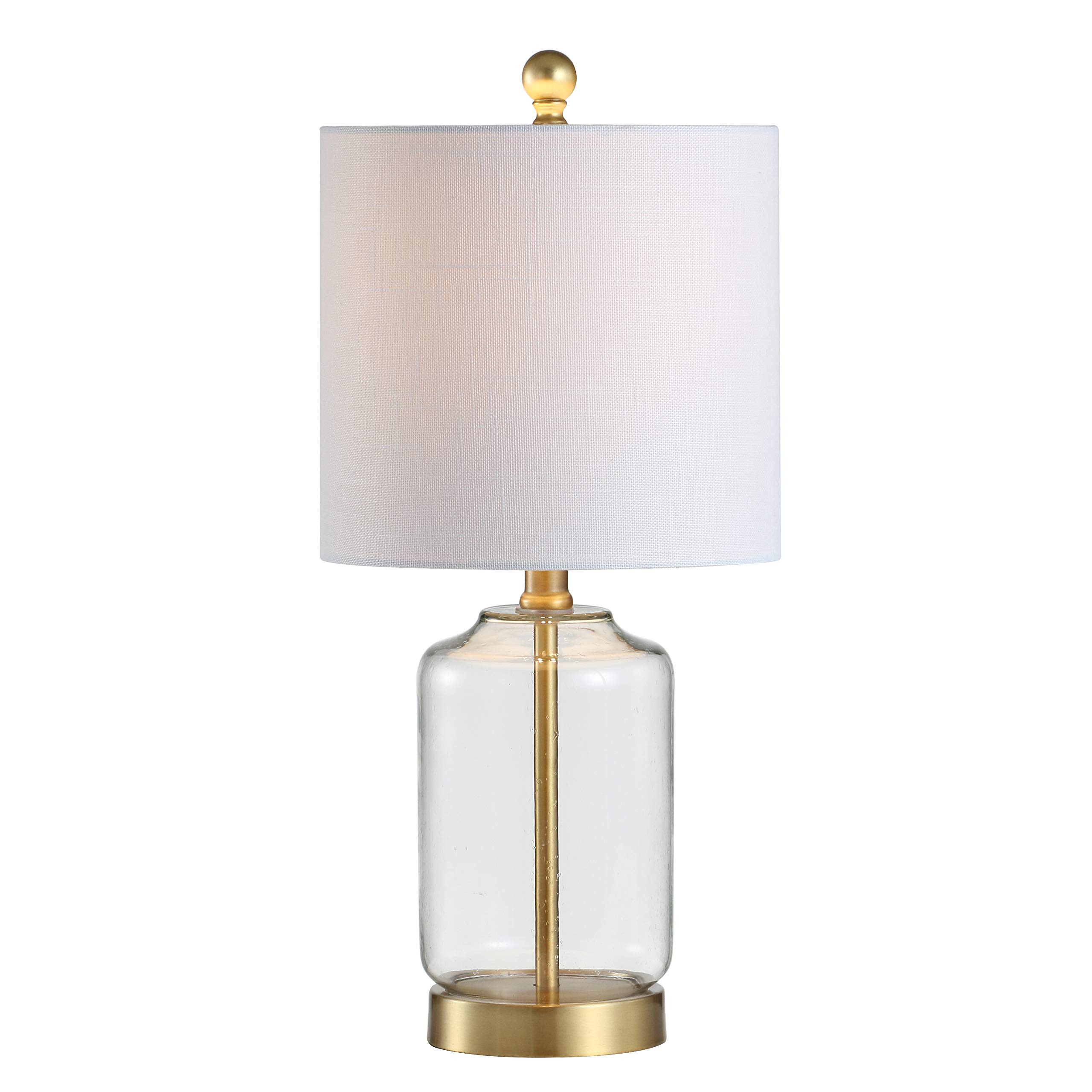 JONATHAN Y JYL1033A 19.5" Modern Glam Clear Glass Table Lamp, Brass Gold Bedside Lamp for Living ... | Amazon (US)