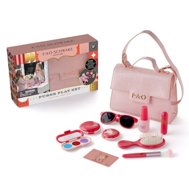 FAO Schwarz Glamour Purse Set Pretend Play Makeup Kit | Target