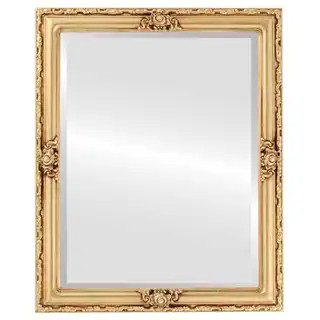 Jefferson Framed Rectangle Mirror in Gold Leaf - 22x26 | Bed Bath & Beyond