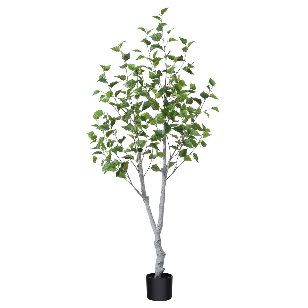 Adcock Artificial Betula Tree in Pot, Pre Potted Faux Greenry Plant for Home Decor, Big Fake Plan... | Wayfair North America