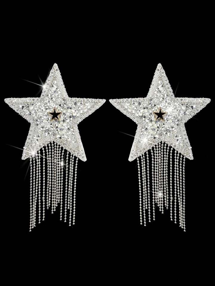 Plus 1 Pair Rhinestone Star Decor Nipple Cover | SHEIN