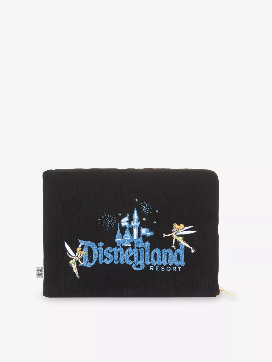 Disney X Skinnydip Disneyland Tinker Bell-Embroidered Woven Laptop Case | Selfridges