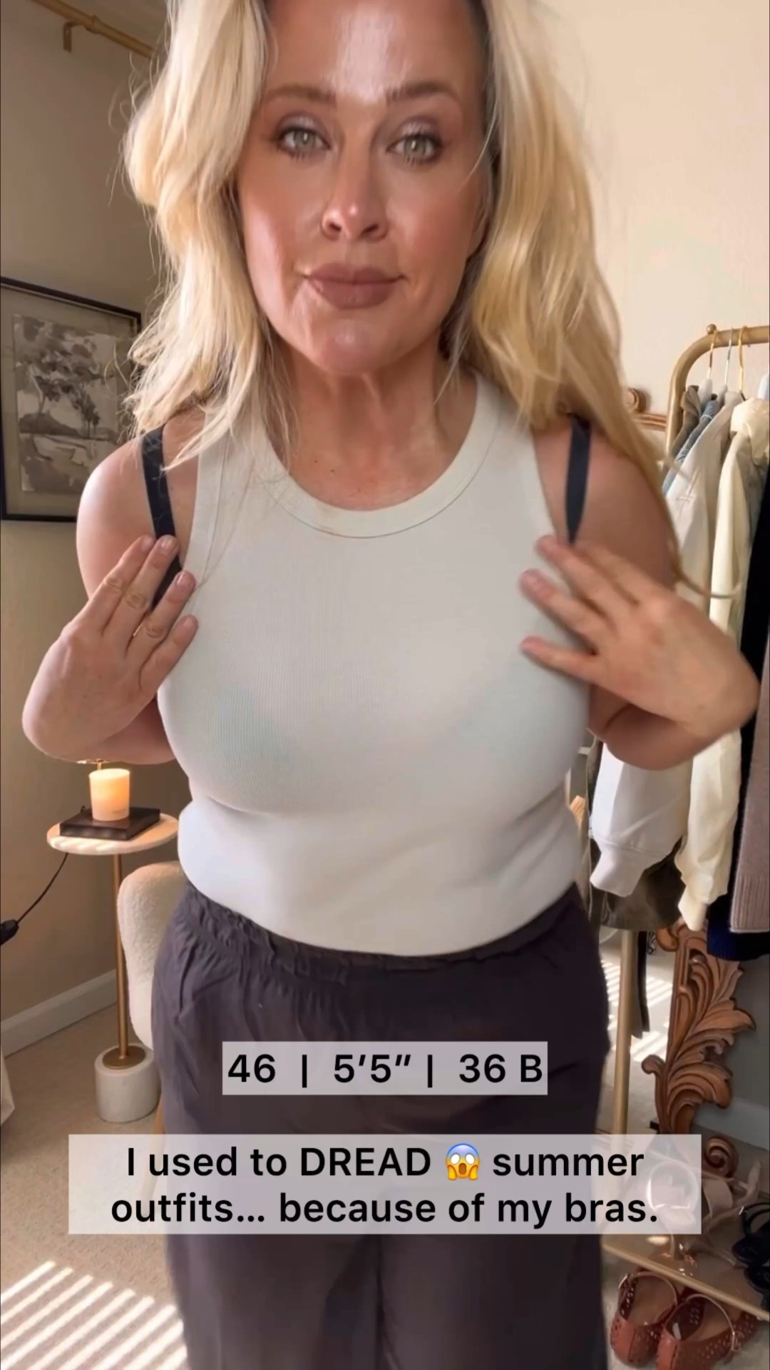  ✨Tap the bell and ❤️ for over 40 fashion, midlife style, midsize fashion and luxury looks for less. 

I used to dread summer clothes… because of my bras. 😩

➡️Sizing information: wearing medium (36-38 B) comes with extenders too.


Tank tops showed everything. Straps dug in. Nothing fit right.
Until I found THESE.

One has a cute cross-back I actually want to show off.
The other lifts without wires — and doesn’t dig in by 3pm.
Both are under $30 and made for real bodies (yes, S–4XL!). 🙌🏼


Your summer wardrobe will thank you. ☀️🛍️

👑"Helping you look good, feel good!" - Lindsey Denver  

#Midsizestyle  #spring #amazonfashion #midsizefashion #midlifestyle  #midsize #midsizeootd #over45#midsizeoutfits #size10 #size12 #midsizeo#Midsizestyle  #spring #amazonfashion #midsizefashion #midlifestyle  #midsize #midsizeootd #over45#midsizeoutfits #size10 #size12 #midsizeootd 
#over40style #summerbrafix #midsizefashion #letsjoli #waterdropbra #vnckbra

#LTKMidsize #LTKFindsUnder50 #LTKOver40