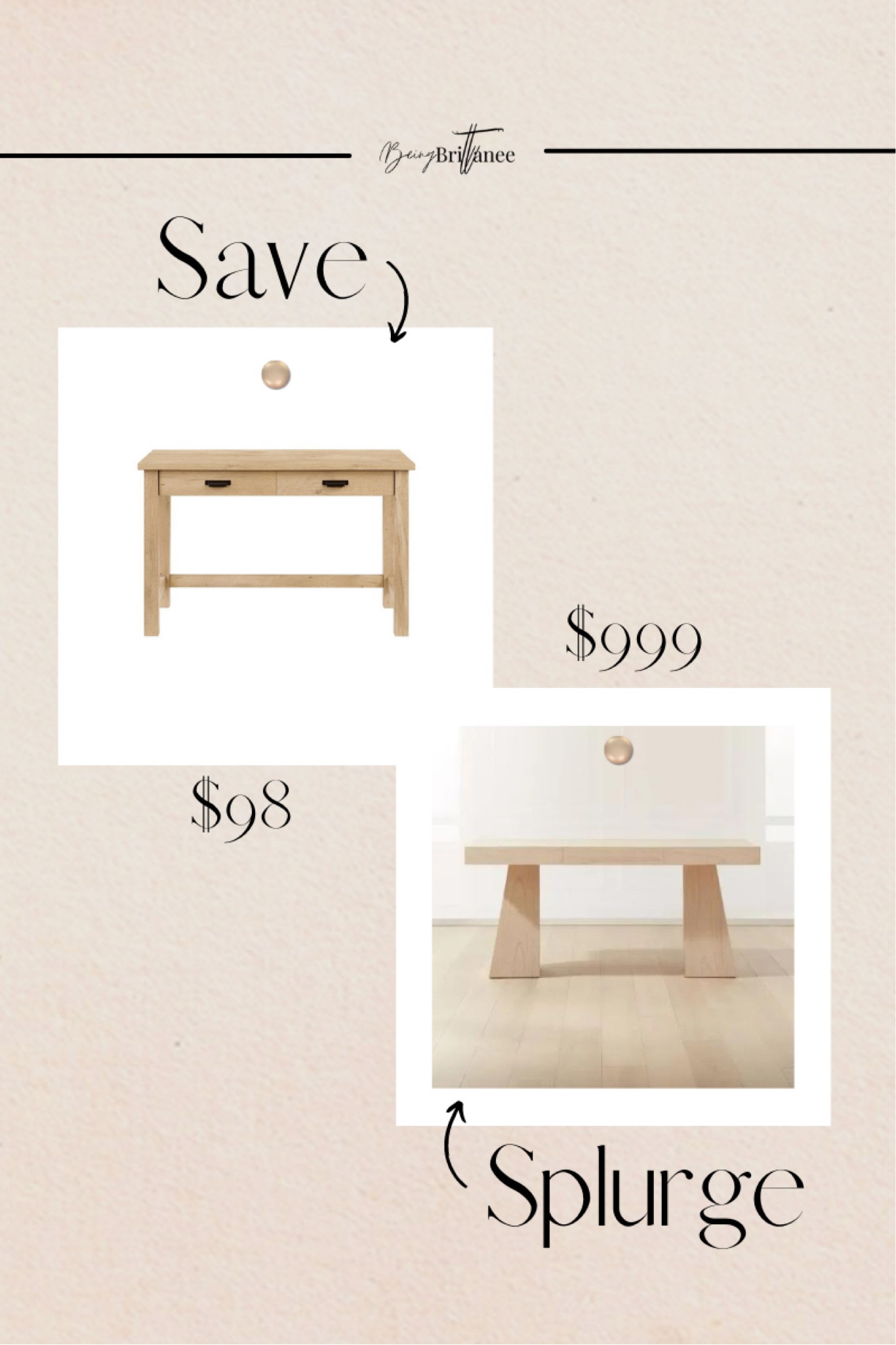 Oak desk save vs splurge options. I can’t wait to style this desk. 


Home office, work from home must haves, office decor, mid century modern, organic modern, minimal, textures, office staples

#LTKSale #LTKunder100 #LTKhome