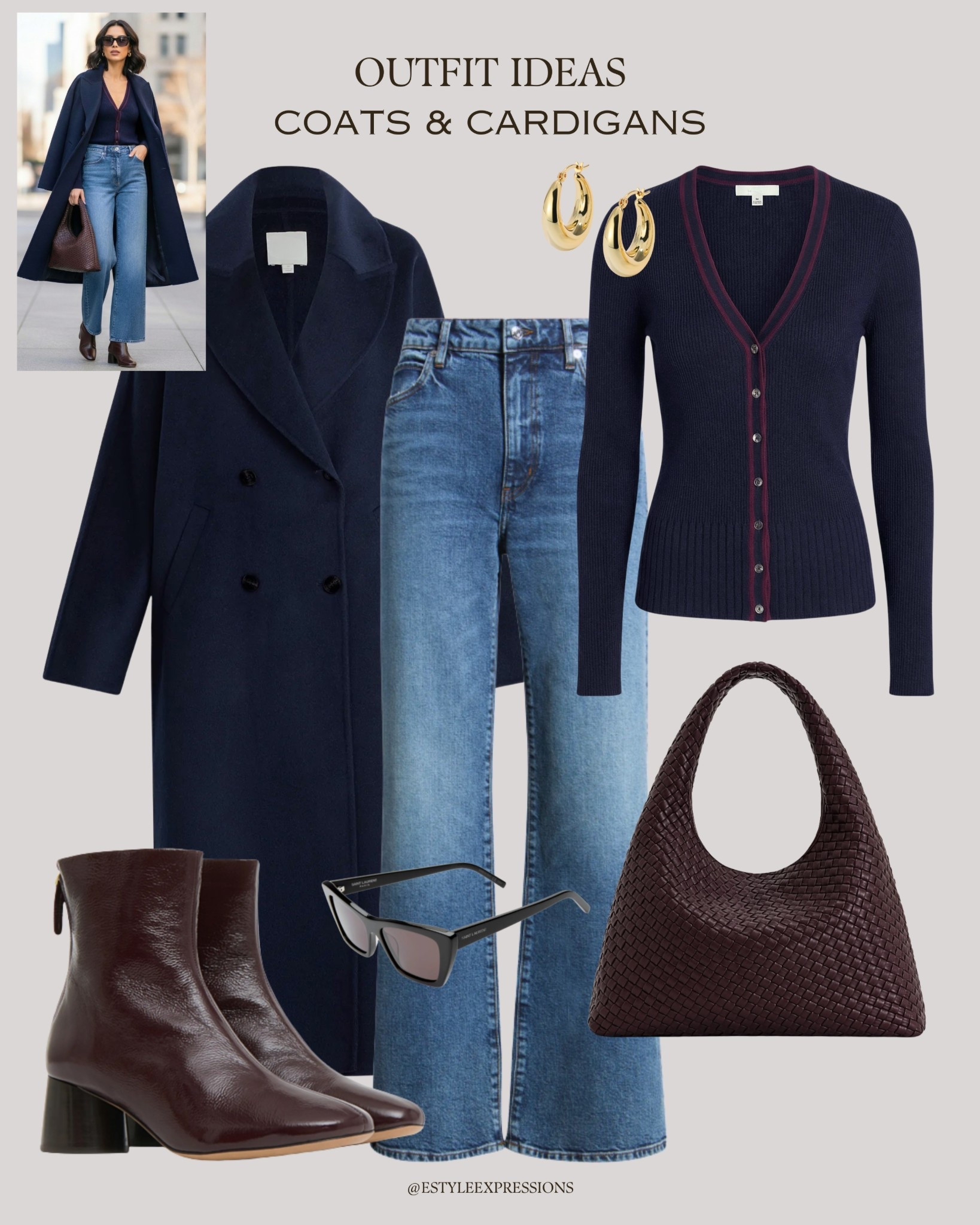 Outfit Ideas with Coats & Cardigans in rich seasonal colours!✨ Styled with blue jeans for a simple, chic & comfy winter vibe.❄️🤎

#LTKSaleAlert #LTKFindsUnder100 #LTKSeasonal