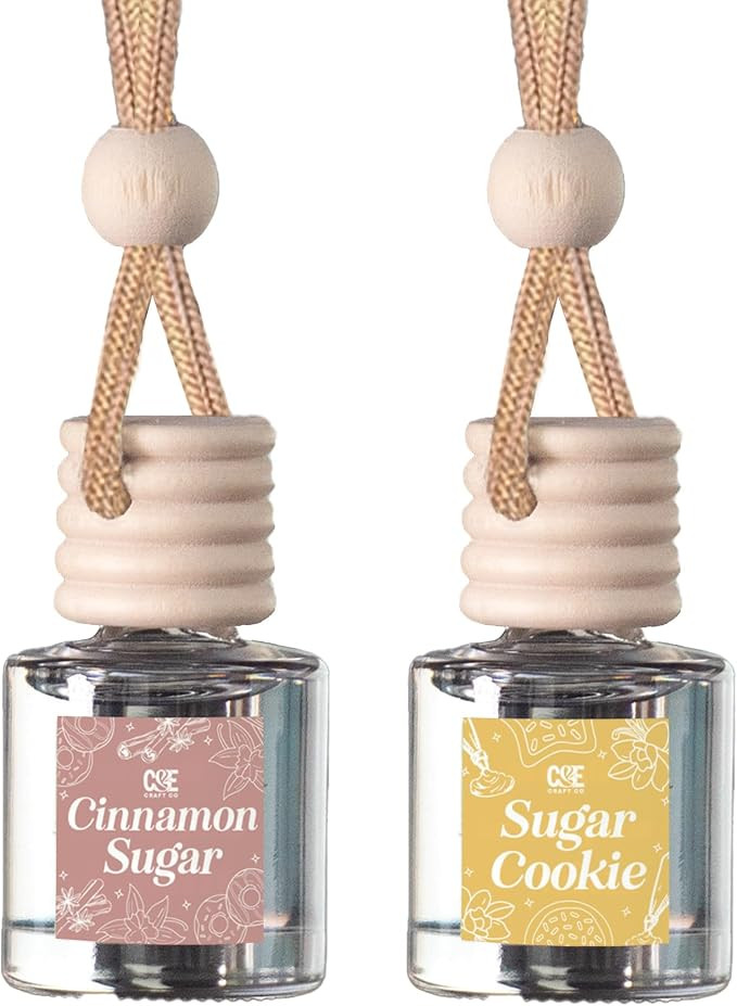 C&E Craft Co Hanging Car Air Freshener Diffuser 2 Pack, Long Lasting Fragrance Oil Car Freshener,... | Amazon (US)