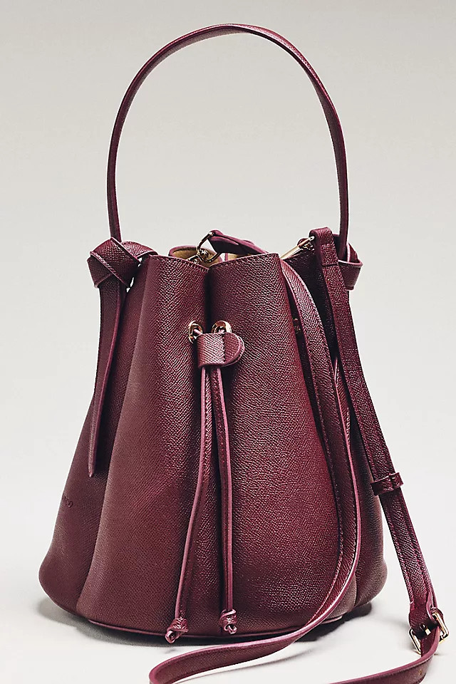 Laguna Cinched Vegan Leather Bucket Bag | Anthropologie (US)