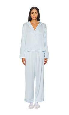 BLUEBELLA Sara Pajama Set in Ice Water & White from Revolve.com | Revolve Clothing (Global)