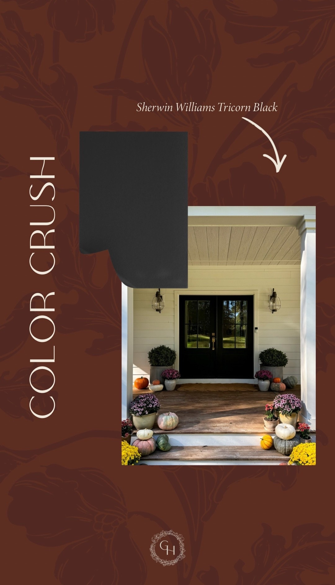 Our black front door paint color!

#LTKHome