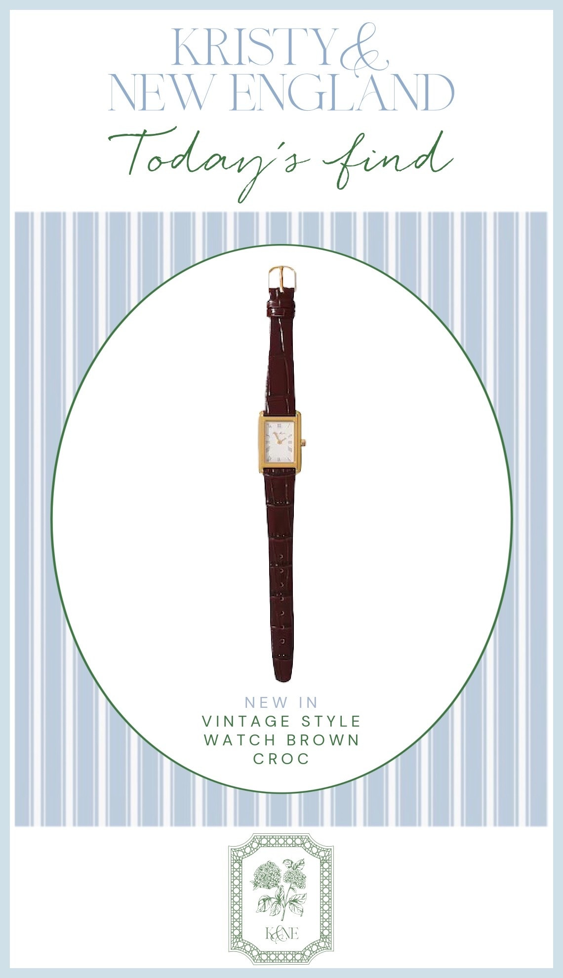 Vintage inspired brown leather croc & gold watch

#LTKStyleTip #LTKOver40