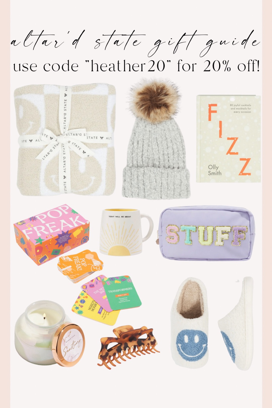 Altar’d state gift guide! Use code “HEATHER20” add check out for 20% off of your purchase!

#LTKSeasonal #LTKGiftGuide #LTKHoliday