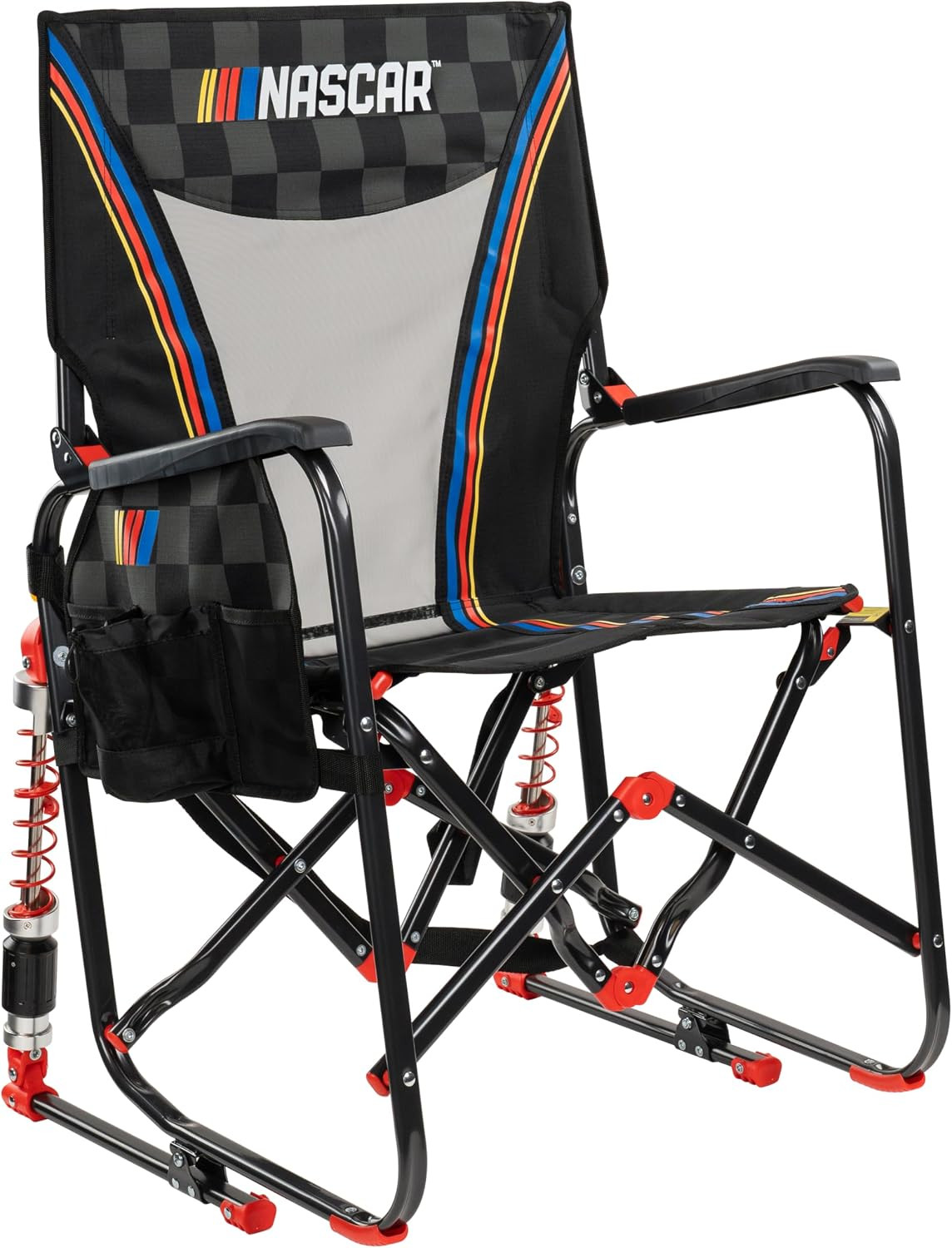 GCI Outdoor NASCAR Adjustable Rocker Camping & Sideline Sports Chair | Portable Folding Rocking Chair with Durable Armrests, Adjustable Shocks & Drink Holder | Amazon (US)