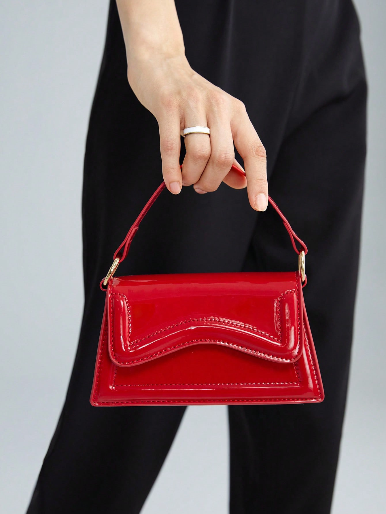 SHEIN BIZwear Solid Color Sewing Details Tote Bag For Women's Fashion | SHEIN