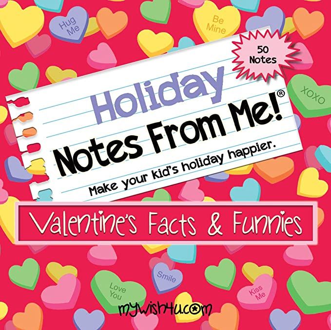 Lunchbox Lunch Notes - Holiday Notes From Me! Valentine's Facts & Funnies - 50 tear-off Lunchbox ... | Amazon (US)