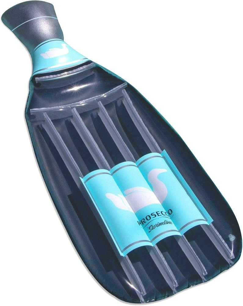 Swimline The Prosecco Float Inflatable Pool Raft, Blue, 86"/32"/9" | Amazon (US)