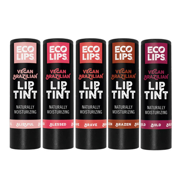Vegan Brazilian Lip Tints, 5 Pack Variety | Eco Lips