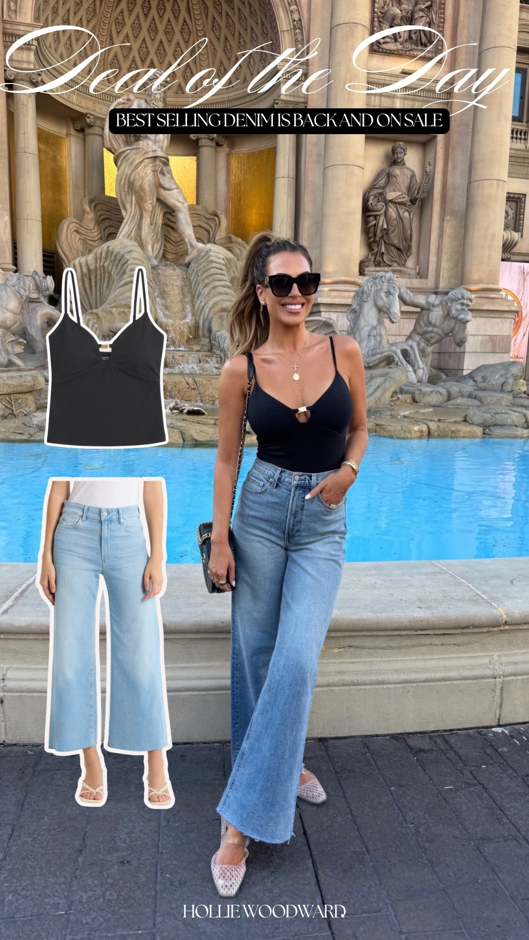 almost everything i'm wearing is on sale!!! sizing- small top and 27 in jeans 🫶🏼 

 