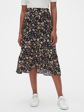 Ruffle Midi Skirt | Gap (US)