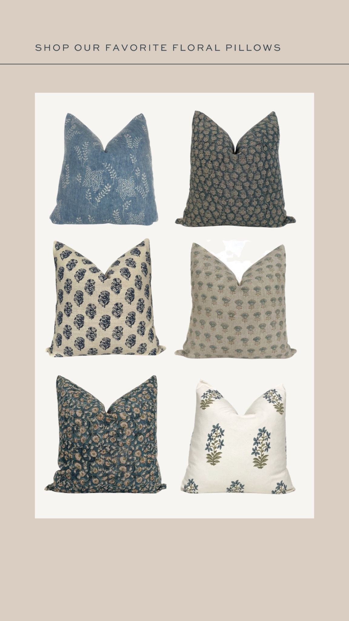 Spring Week: Favorite floral pillows

#LTKhome