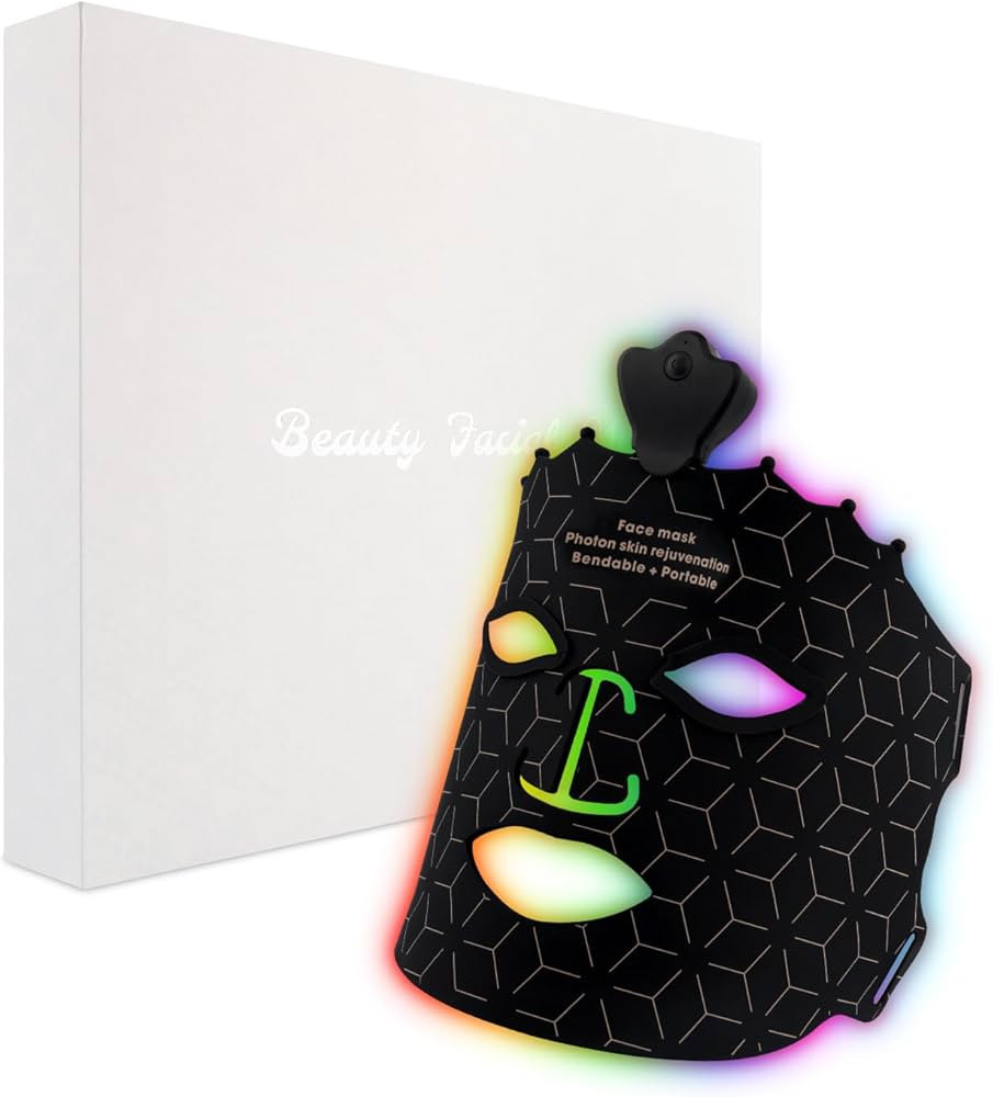 7 Color Red Light Therapy Mask, LED Face Mask Light Therapy, Red Light Therapy for Face, Silicone... | Amazon (US)