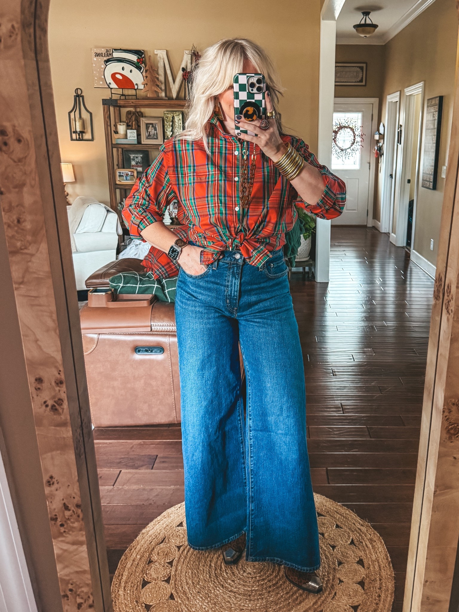 THESE LEVIS 😍 And this mens plaid button up is ON SALE!! 👏🏼♥️
Button up - L
Levi’s - I size up ( I’m in a 30 ) 
Boots - true to size  

#LTKOver40 #LTKSaleAlert #LTKHoliday