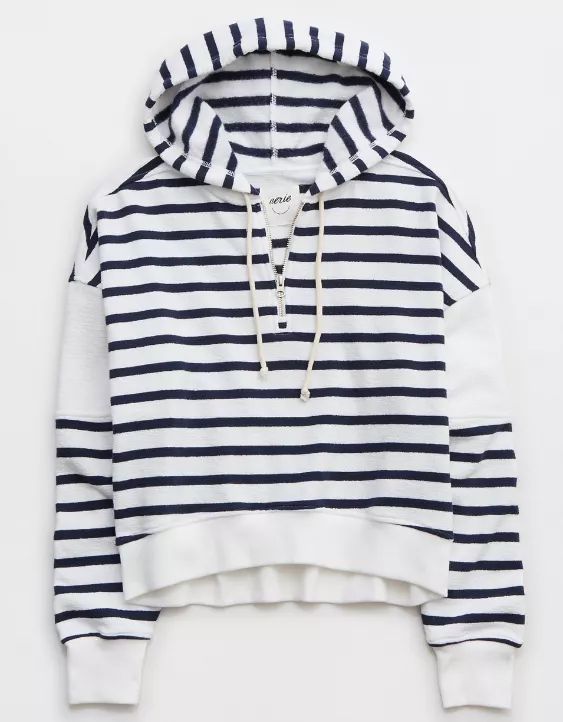 Aerie Restart Quarter Zip Hoodie | American Eagle Outfitters (US & CA)