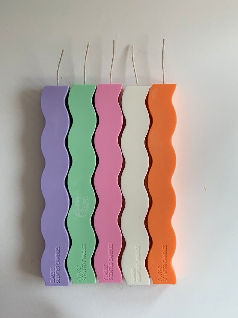 Squiggle candle, Shape candle, Hand poured candle,  Soy Wax candle, Home Decor candle, Unique gif... | Etsy (US)