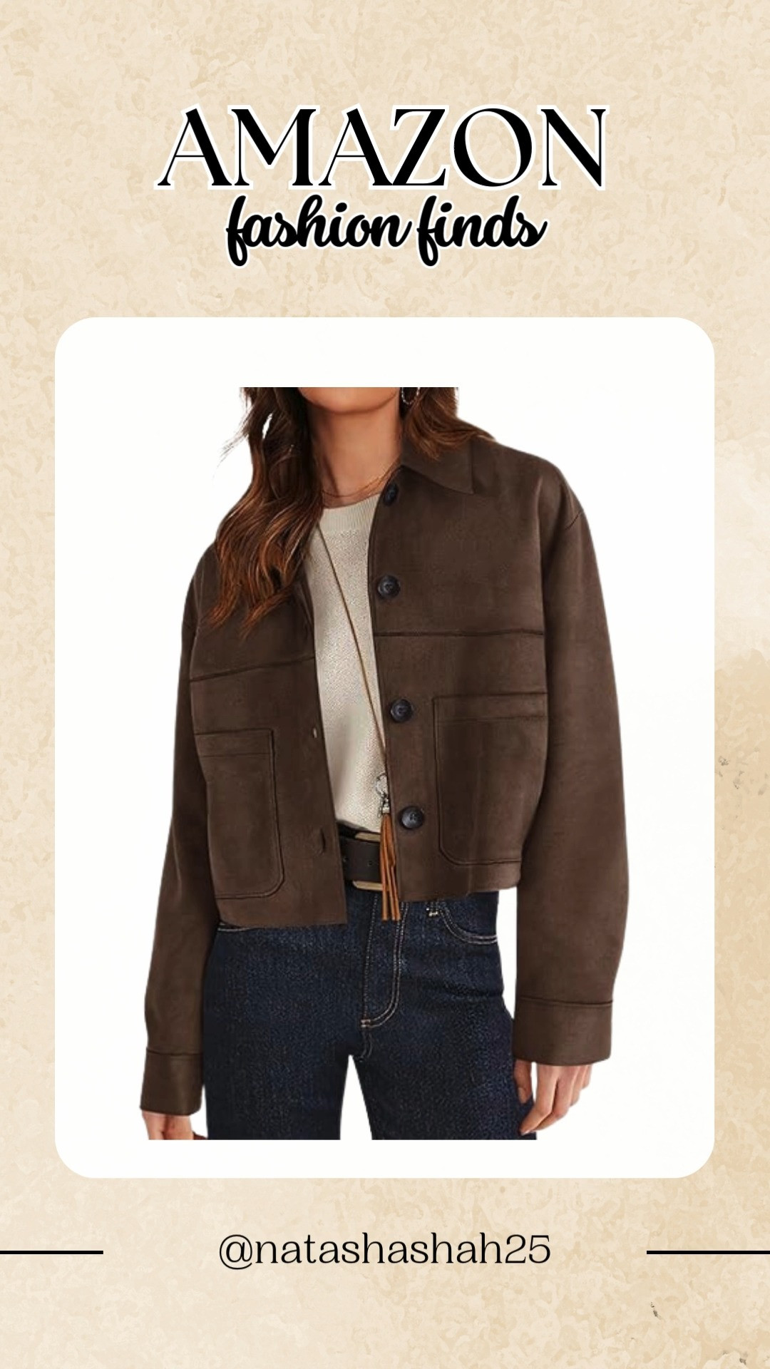This faux suede cropped jacket casual lightweight brings cheerful style and effortless charm to every outfit with modern ease. #FauxSuedeJacket #CroppedStyle #LightweightFashion #CasualBasics #WardrobeStaple #DailyWear #TrendyOutfits #ModernStyle #FashionEssentials #ChicLayers 🧥✨🌸
 

 #LTKworkwear #LTKtravel #LTKstyletip