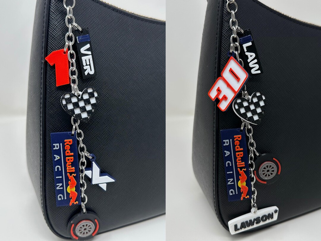 Bull Formula Racing Bag Charm, Max, Liam, Race Car Driver, Purse Chain, Handbag Accessories, 3D P... | Etsy (US)