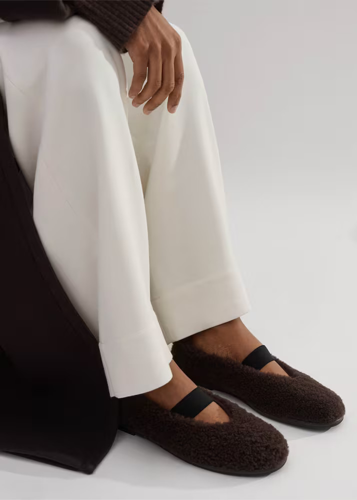 Shearling Ballerina Flat Shearling | ME+EM Global (Excluding US)